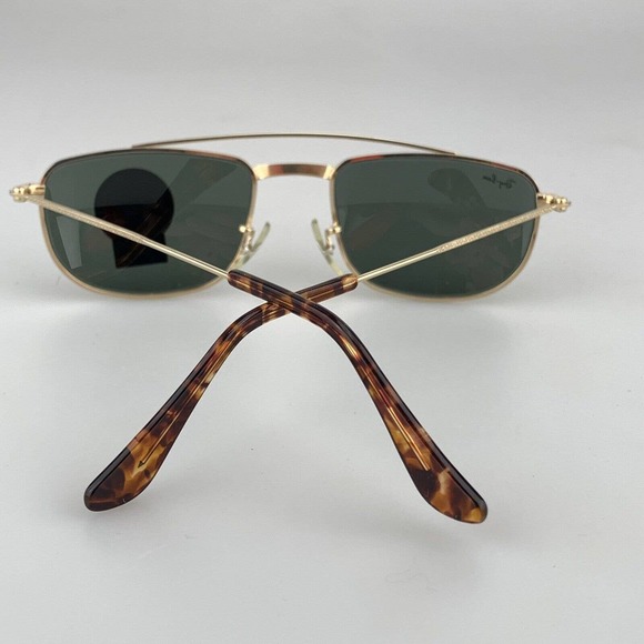 Vintage B & L Ray-Ban Gold Aviator Sunglasses W1756 XRAS Bausch & Lomb NOS - Picture 6 of 11